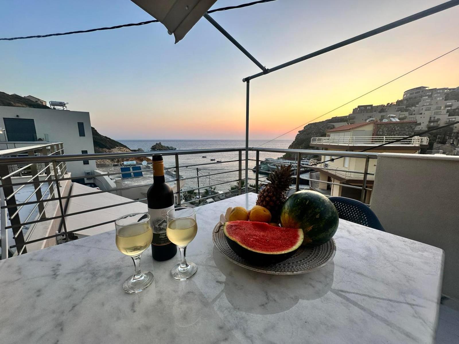 Popis Sea View Apartments Agia Pelagia  Bagian luar foto