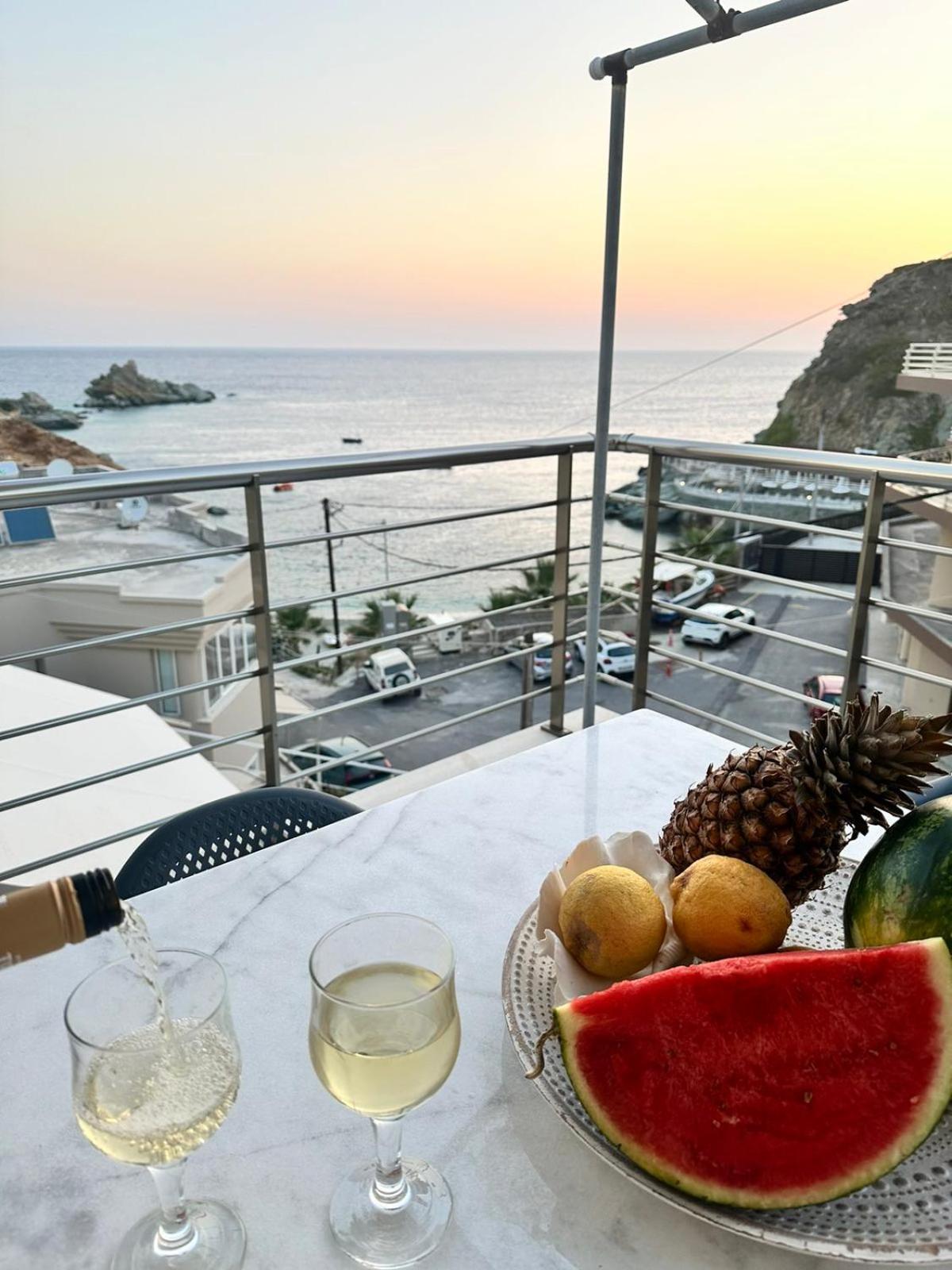 Popis Sea View Apartments Agia Pelagia  Bagian luar foto