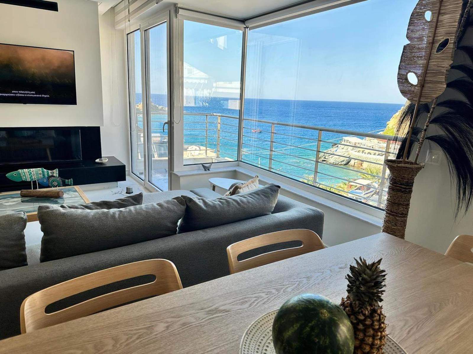 Popis Sea View Apartments Agia Pelagia  Bagian luar foto