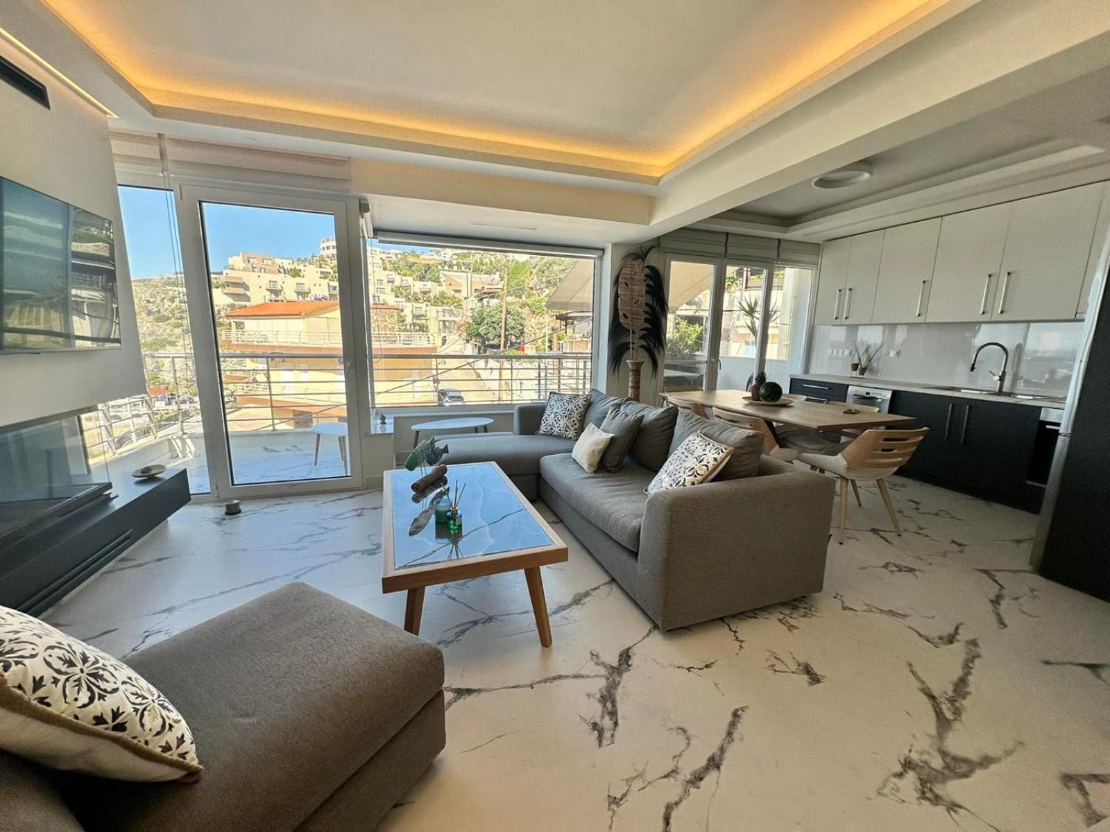 Popis Sea View Apartments Agia Pelagia  Bagian luar foto