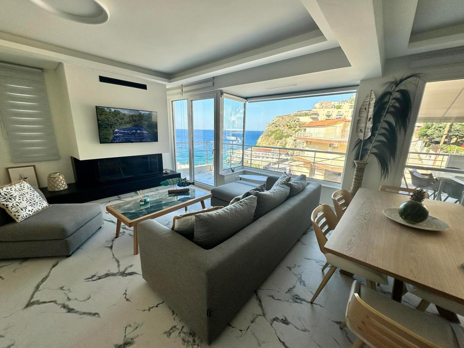 Popis Sea View Apartments Agia Pelagia  Bagian luar foto